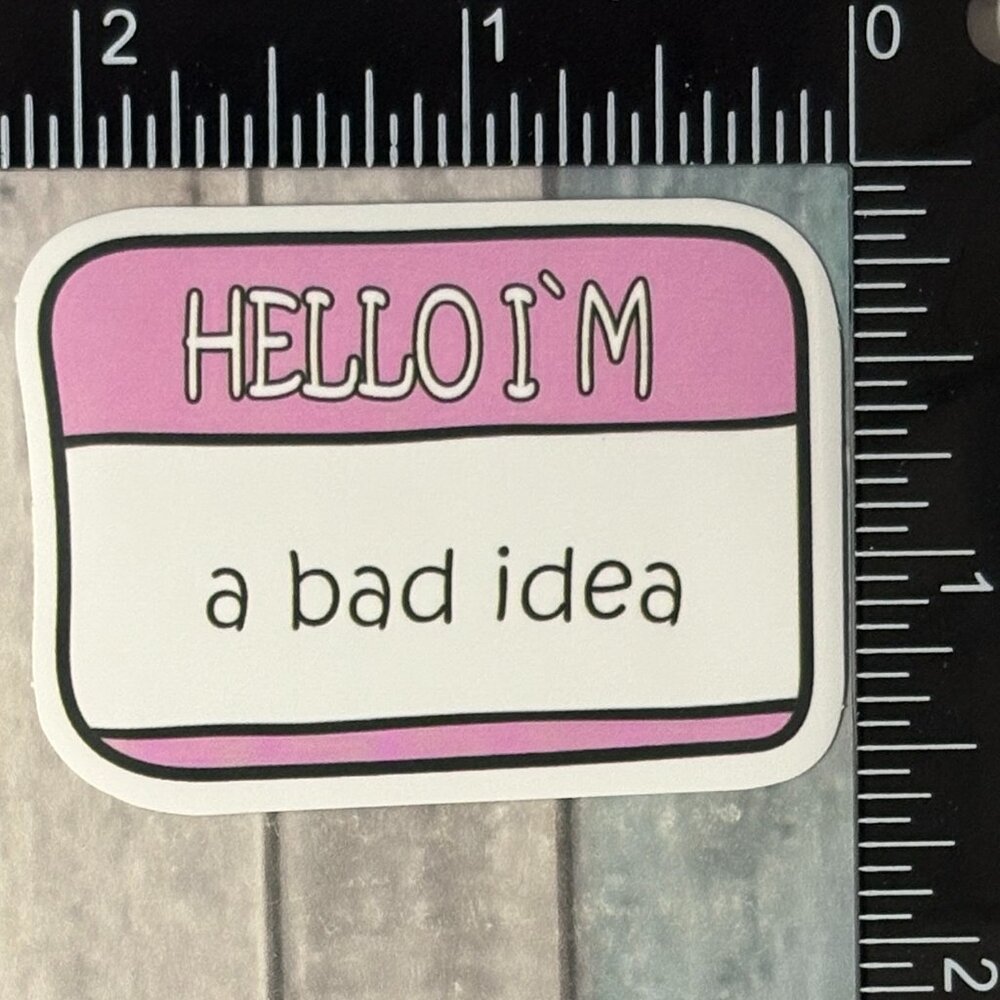 🌀10/$10🌀 Hello I Am … Reusable Waterproof Vinyl Sticker Decal